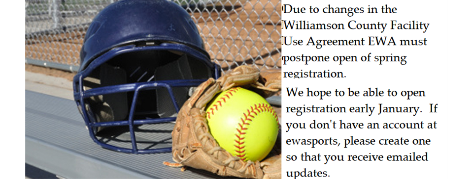Softball: 2026 Spring Registration Postponed